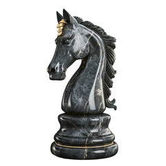 A Single Chess Piece isolated on transparent background, png