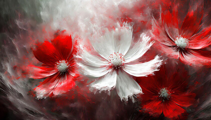 Fototapeta na wymiar Tapeta kwiaty