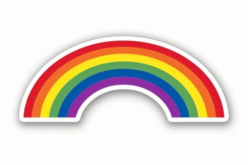 LGBTQ Sticker monogamous love design. Rainbow lgbtq pride sticker for expo motive detailed sticker diversity Flag illustration. Colored lgbt parade tailored. Gender speech togetherness