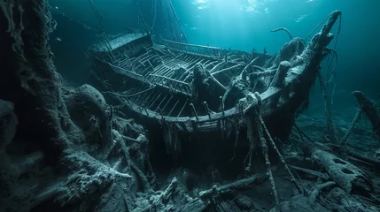 Fototapeten shipwreck in the sea © Stock Plus