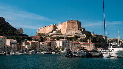 Excursion and discovery of the city of Bonifacio, its cliffs, the stairs of the King of Aragon and the Mediterranean Sea, in Corsica