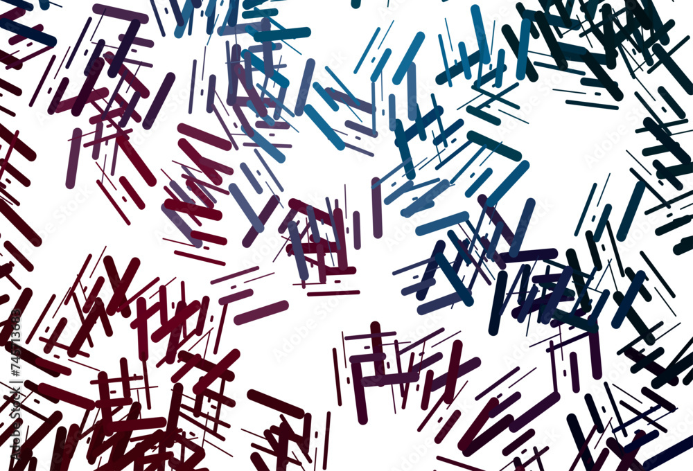 Poster dark green vector pattern with narrow lines.