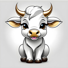 Obraz premium Capturing the Enchanting Charm: Exploring the Diverse Expressions of Adorable Buffaloes.(Generative AI)