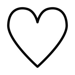 love icon isolated on white background, vector illustration