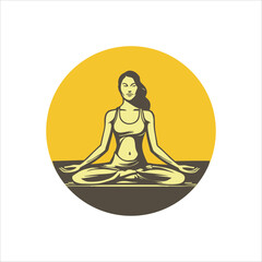 ZenFlow Yoga Conceptual Illustration to Harmonize Mind and Body