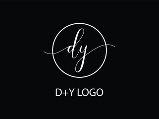 dy clothing logo vector icon, new letter mark dy  creative modern dy or yd business logo