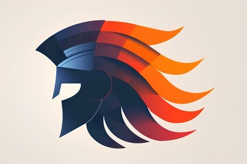 Logo of colored helm