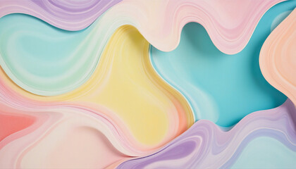 Pastel Color Abstract Illustration Background