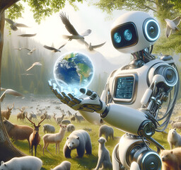Robots guarding endangered species in future 