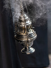 Botafumeiro in an Holy Week procession in Spain