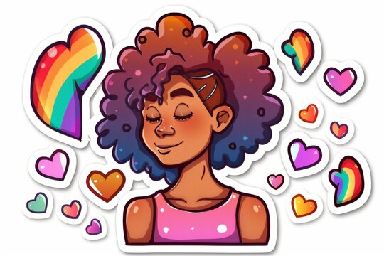 LGBTQ Sticker lgbtq solidarity sticker design. Rainbow sociable sticker motive lgbtq pride sticker for box diversity Flag illustration. Colored lgbt parade supernatural. Gender speech eir