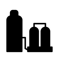 Chemical Gas Industry Glyph Icon