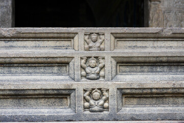 Stone Relief Carvings at the Temple of the Sacred Tooth Relic