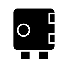 Bank Box Locker Glyph Icon