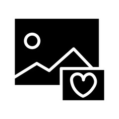 Album Favorite Gallery Glyph Icon
