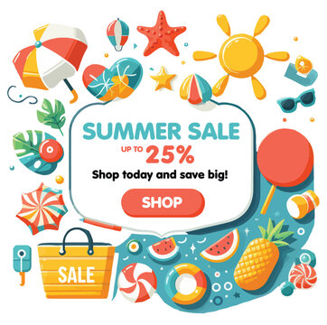 Summer Sale Banner Promotion Template