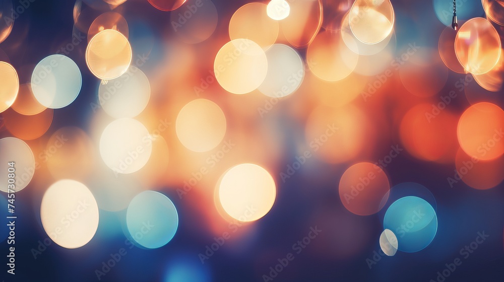 Poster abstract background with bokeh defocused lights and shadow