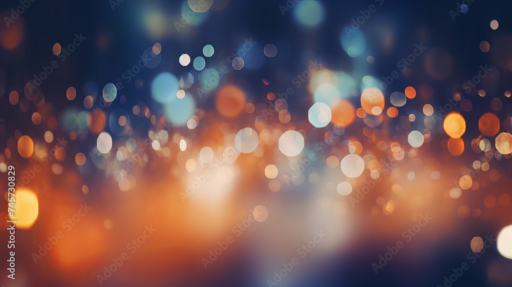 Poster abstract background with bokeh defocused lights and shadow