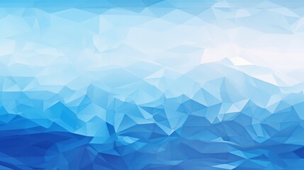 Abstract sea geometric background with triangles, water waves - obrazy, fototapety, plakaty