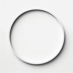 circle  minimalist, white background сreated with Generative Ai