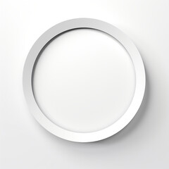 circle  minimalist, white background сreated with Generative Ai