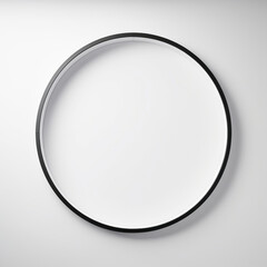 circle  minimalist, white background сreated with Generative Ai