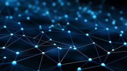 Obraz premium Futuristic network shape. Computer generated abstract background
