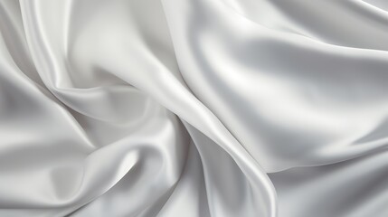 Obraz premium White gray satin texture that is white silver fabric silk panorama background with beautiful soft blur pattern natural