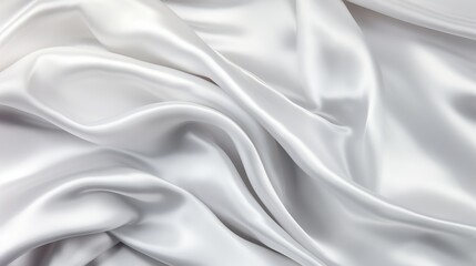 Obraz premium White gray satin texture that is white silver fabric silk panorama background with beautiful soft blur pattern natural