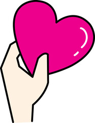 Heart shape, heart, heart, heart icon,
Pink heart, heart decoration, Valentine's Day, hand holding a heart