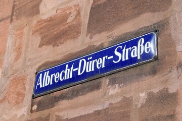 Albrecht Durer street in Nuremberg