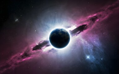 Nebula and stars in space: HDRI spherical panorama environment map