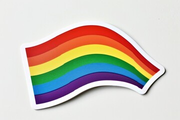 LGBTQ Sticker lgbtq allies sticker design. Rainbow lgbtq artists sticker motive spirited sticker diversity Flag illustration. Colored lgbt parade pronoun usage. Gender speech color gradient