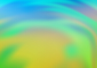 Light Blue, Green vector blurred and colored background.
