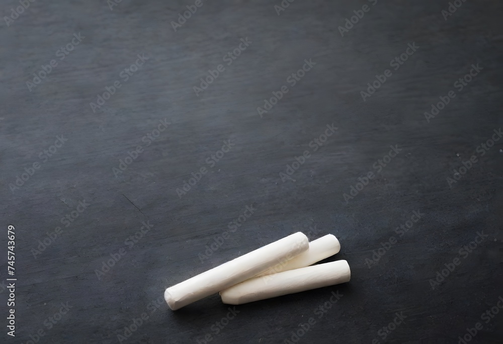 Poster an array of colored chalk lines up against a dark slate background, presenting a spectrum of possibi