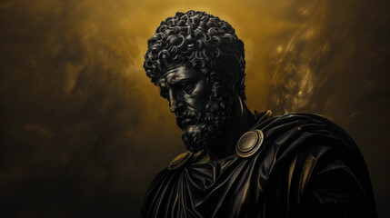 Fototapeta premium A sculpture of ancient Greek god
