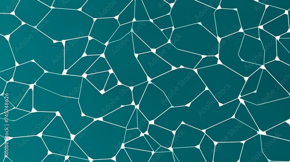 Poster complex interplay thin lines backdrop. endless abstract white lines and geometric shapes connected o