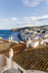 Landscape of the city of Cadaques, Catalonia, Spain