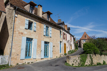Fototapeta na wymiar Landscape of a village in the French Dordogne