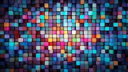 Geometric square abstract colorful texture, and background