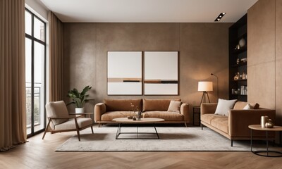 home interior design background concept cosy comfort design earthtone material and color scheme