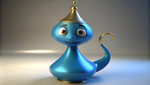 cute genie magic Chirag lamp