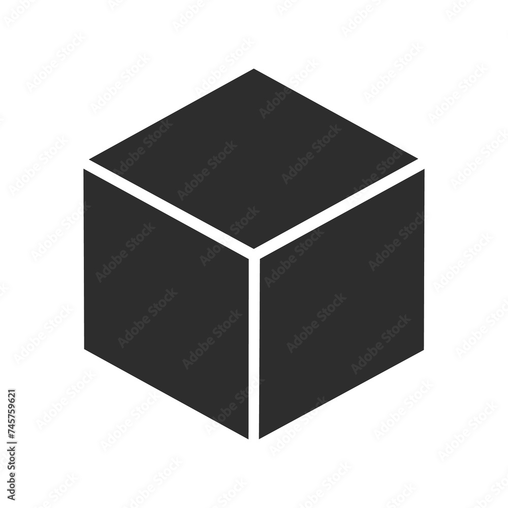 Fototapete 3d design icon vector image. can also be used for web apps, mobile apps and print media.