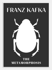 Contains Abstract Art Set in Franz Kafka style, Decorative Modern Art, Vector illustration poster. THE METAMORPHOSİS, FRANZ KAFKA,