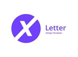 Letter X logo icon design template elements