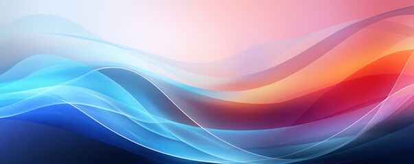 Dynamic flow graphic minimal wave curve futuristic abstract red blue purple black on dark background.