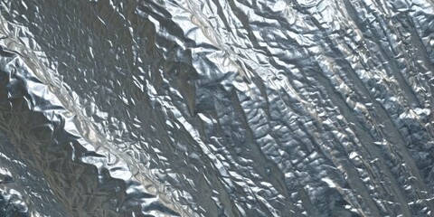 Fototapeta premium New glossy Silver foil texture for background