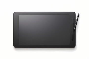 Isolated graphics tablet on a clean surface, highlighting its sleek and modern design