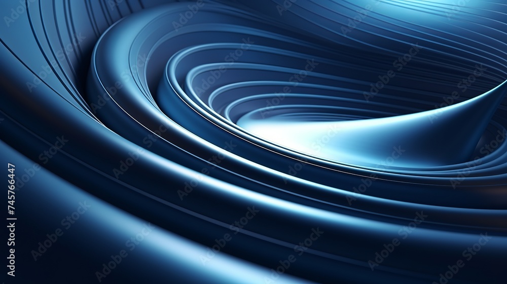 Poster abstract futuristic architecture circular concentric background. wave outdoor structures. minimal fu