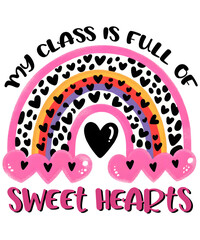 Rainbow Sweethearts Teacher Design
